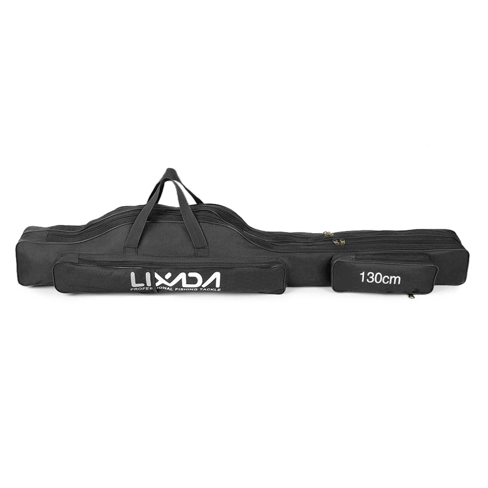 Lixada 100/130/150Cm Fishing Bag Portable Folding Fishing Rod Reel Bag Fishing Tackle Carry Case Carrier Bag Backpack Fishing