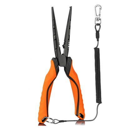 7 Inch Carbon Steel Fishing Pliers Open Ring Custom Wholesale Saltwater Multi Tool Hook Removal Outdoor Fishing