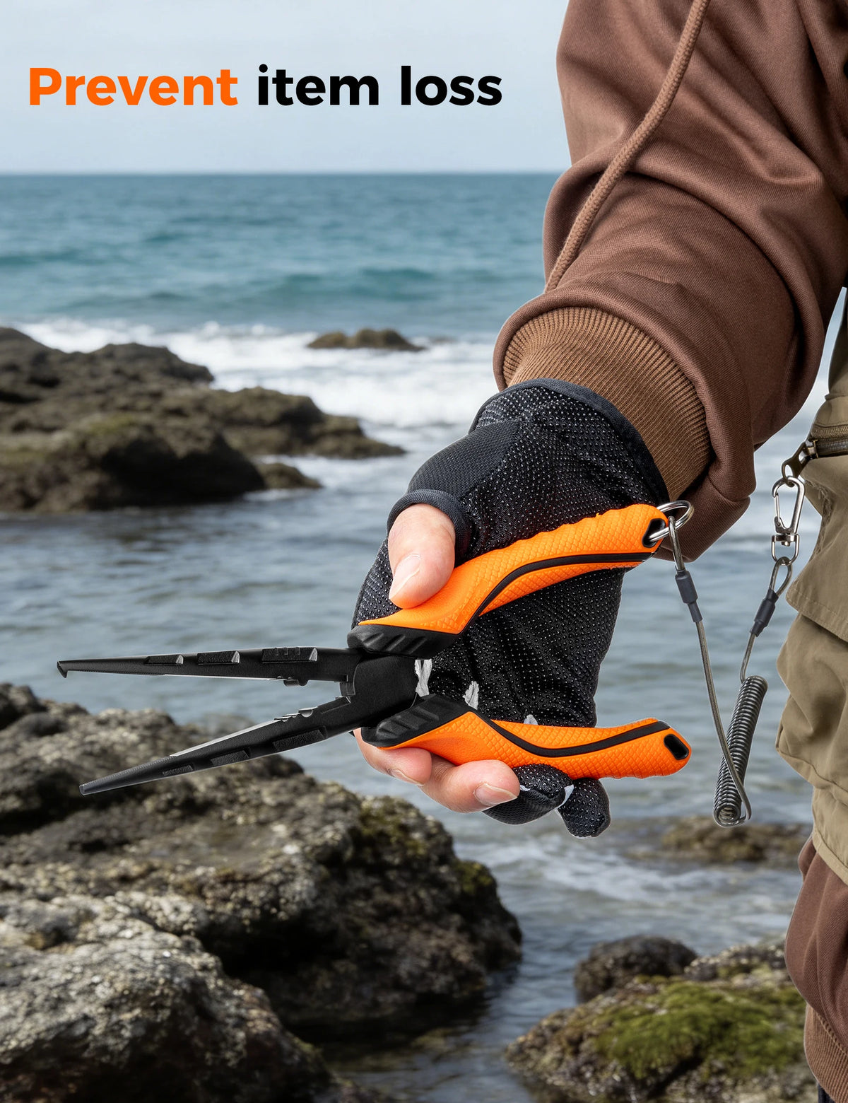 7 Inch Carbon Steel Fishing Pliers Open Ring Custom Wholesale Saltwater Multi Tool Hook Removal Outdoor Fishing