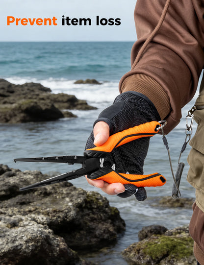 7 Inch Carbon Steel Fishing Pliers Open Ring Custom Wholesale Saltwater Multi Tool Hook Removal Outdoor Fishing