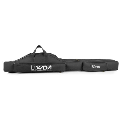 Lixada 100/130/150Cm Fishing Bag Portable Folding Fishing Rod Reel Bag Fishing Tackle Carry Case Carrier Bag Backpack Fishing