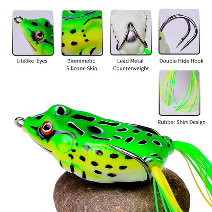 Wholesale Black Fish Bionic Soft Lures Frog Lures - Factory Direct Supply